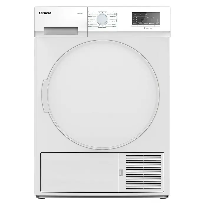 Corberó Secadora de condensación CSBCV8021 - L x An x Al: 60,9 x 59,6 x 84,5 cm, Carga soportada: 8 kg - Vista frontal