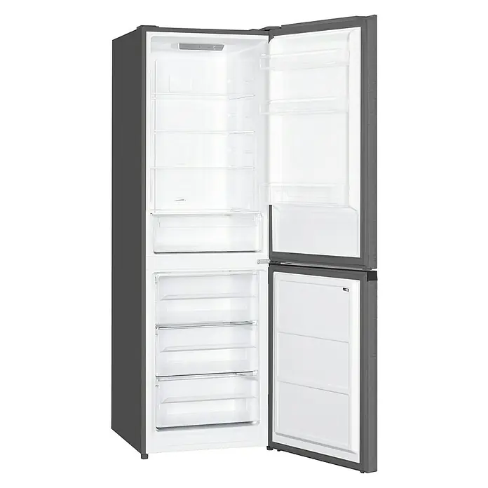 Corberó Nevera combi CCH18522EX - Contenido útil total: 327 l, 68 x 60 x 185 cm, Acero inoxidable - Vista angular