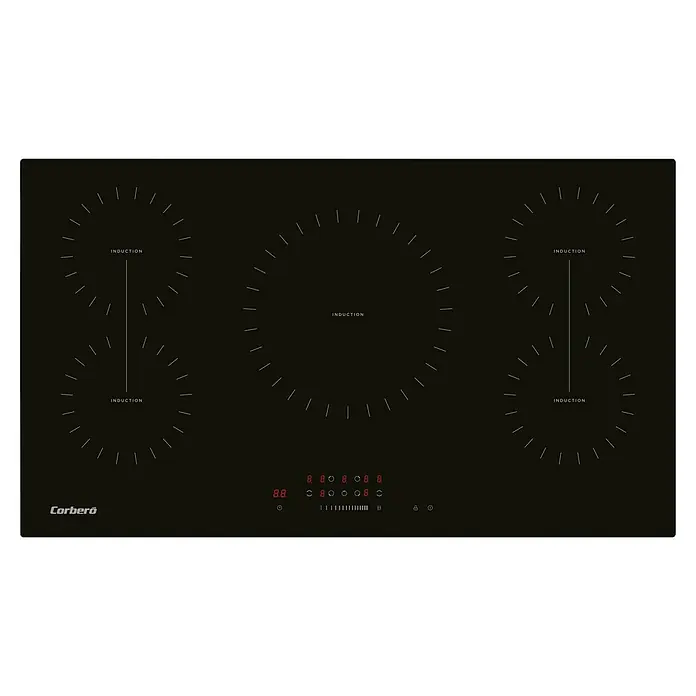 Corberó Placa de inducción CCIM5F900FZ - Zonas de cocción: 5 ud., Inducción - Vista descendente