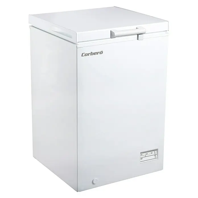 Corberó Congelador E-CCHH9100W - Contenido útil total: 98 l, L x An x Al: 55 x 54,5 x 84,7 cm, Blanco - Vista angular