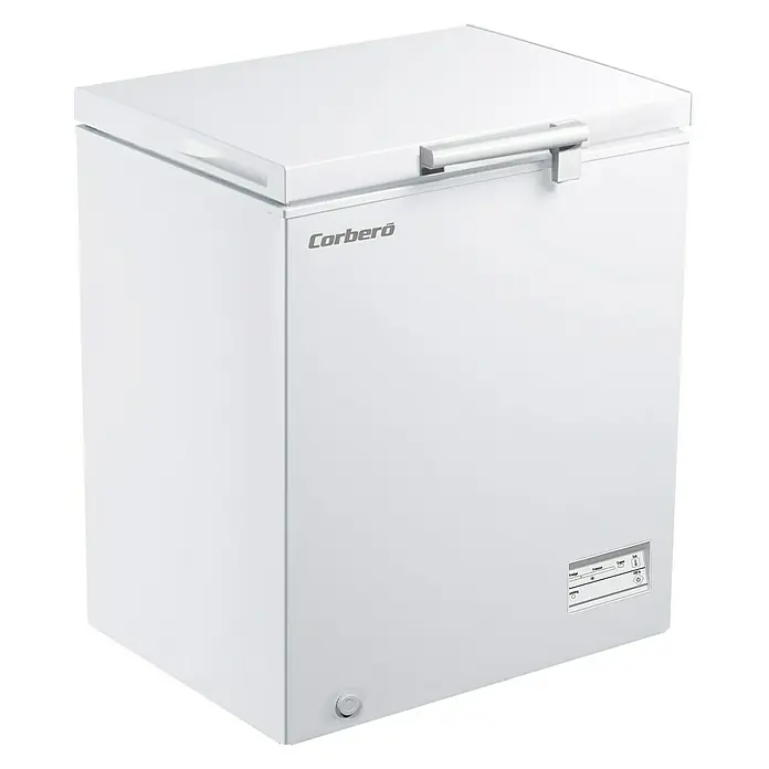 Corberó Congelador E-CCHH9150W - Contenido útil total: 142 l, L x An x Al: 55 x 70,5 x 84,7 cm, Blanco - Vista angular