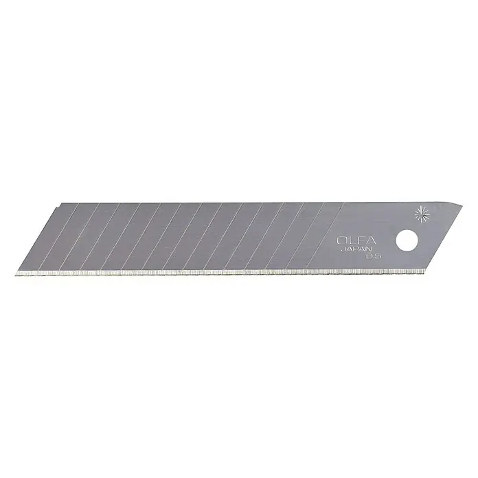 Olfa Abbrechklinge LBD - Passend für: OLFA Cuttermesser MXP-AL, OLFA Cuttermesser L5, OLFA Cuttermesser L5-AL, OLFA Cuttermesser BN-AL, OLFA Cuttermesser L-1, 10 Stk. - Vorderansicht