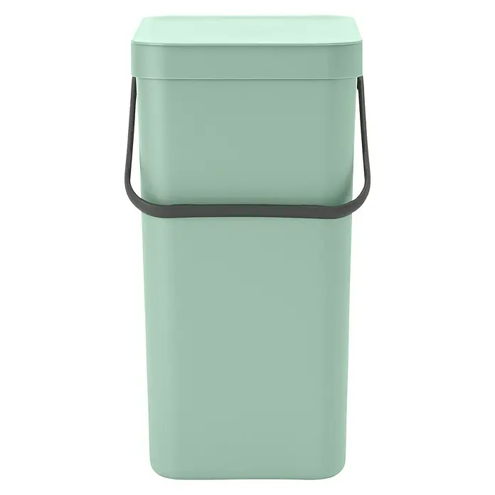 Brabantia Cubo de la basura Sort & Go - 16 l, Verde, Rectangular, Plástico - Vista frontal