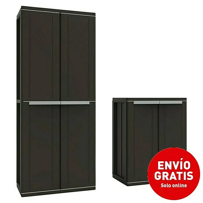 Terry JLine Armario de PVC Alto + Bajo Black - 2 pzs., Negro, Plástico - Imagen de campaña