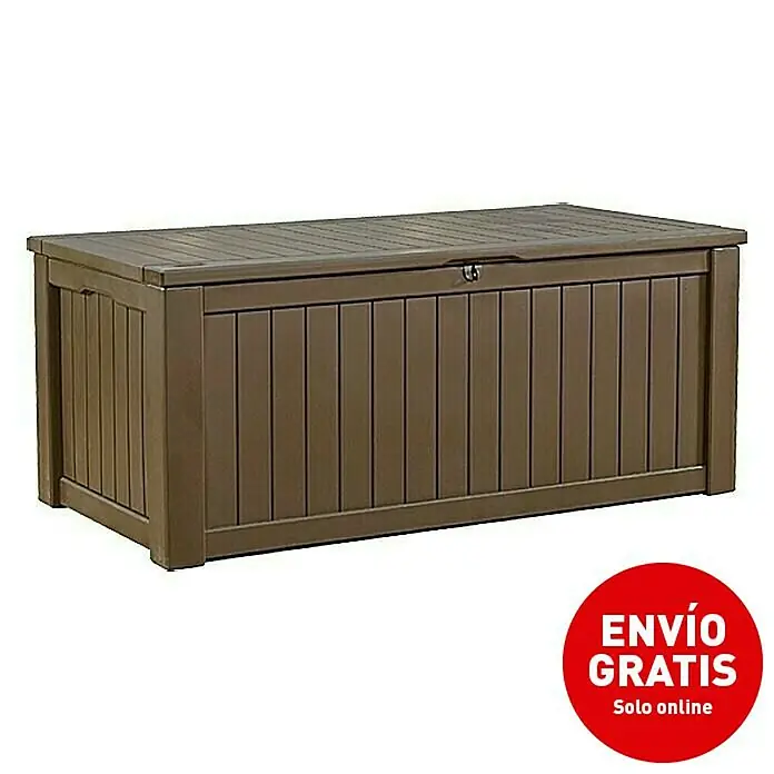 Keter Baúl para jardín Rockwood - 155 x 72,4 x 64,4 cm, 570 l - Imagen de campaña