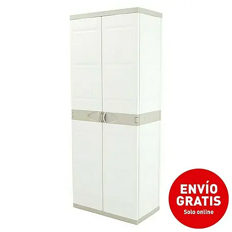 Plastiken Titanium Armario de PVC con 2 puertas