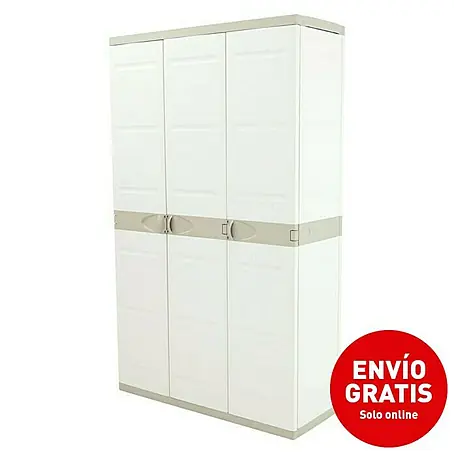 Plastiken Titanium Armario de PVC con 3 puertas