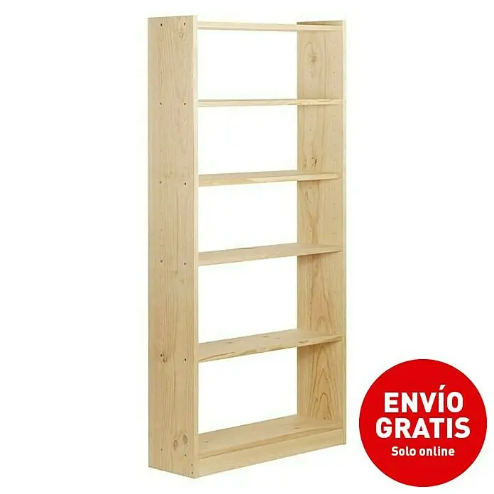 Astigarraga Estantería de madera Gala - L x An x Al: 80 x 25 x 186 cm, Madera - Imagen de campaña