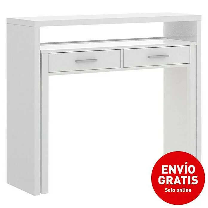 Mesa de escritorio extensible Seven - L x An x Al: 36 x 99 x 88 cm - Imagen de campaña