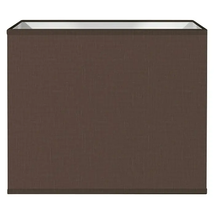 Home Sweet Home Lampenschirm Block - L x B x H: 50 x 50 x 30 cm, Chocolate, Baumwolle, Eckig - Vorderansicht