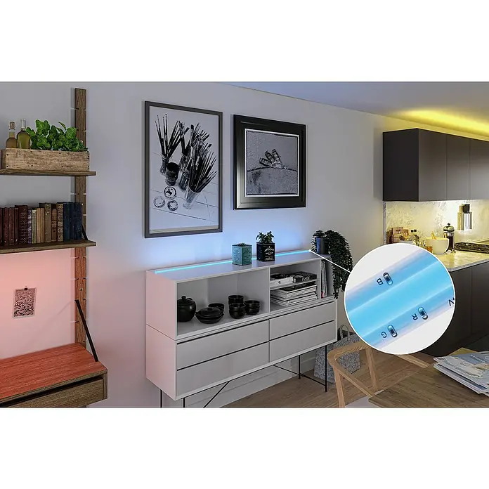 Paulmann LED traka - Duljina: 150 cm, RGB, Maksimalna snaga: 14,5 W - Živopisni prikaz