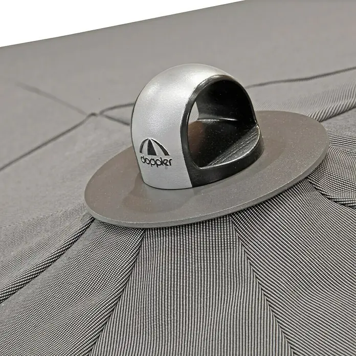 Doppler Expert Pendelschirm - Anthrazit, 350 cm - Detailaufnahme