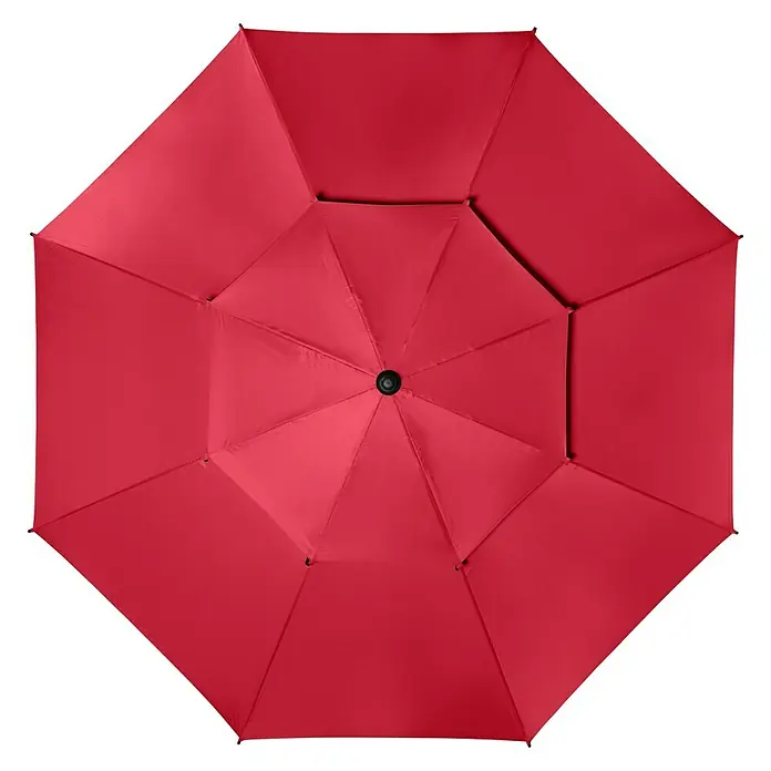 Derby Suncobran Windprofi - Crvene boje, Antracit, Promjer: 200 cm - Pogled odozgo
