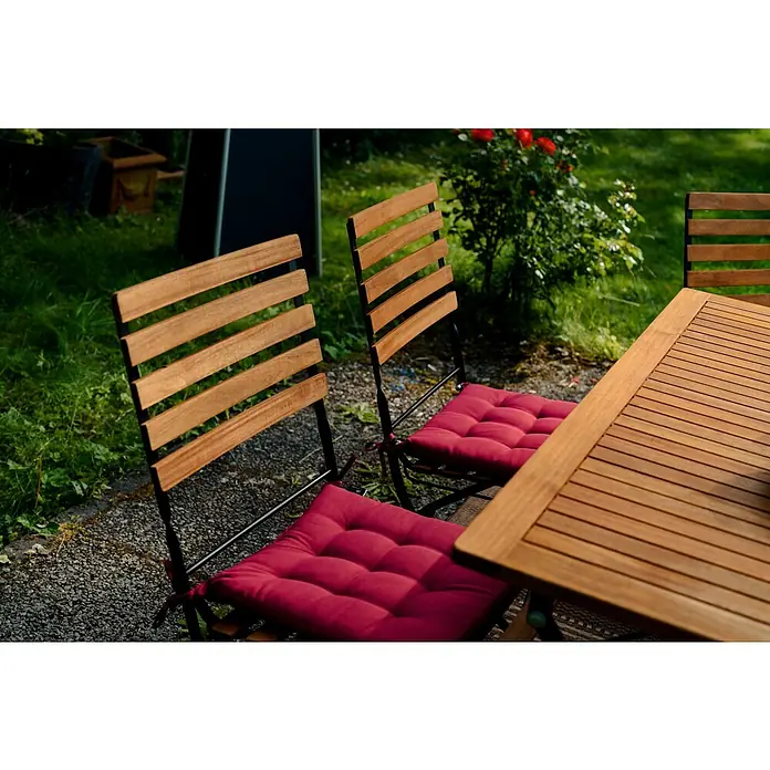 Sunfun Moni Gartenstuhl - Breite: 57 cm, Akazie, Ohne Armlehnen - Stimmungsaufnahme