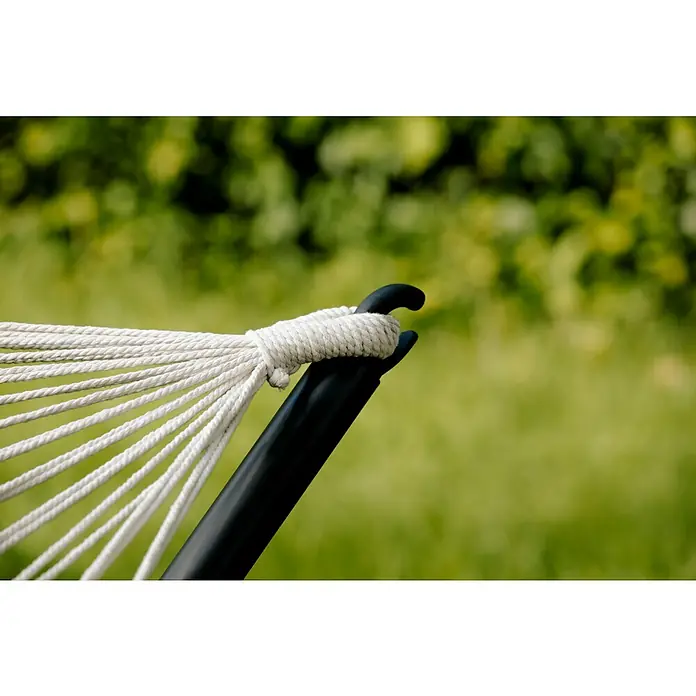 Hängematte mit Gestell - Beige, Länge Liegefläche: 200 cm, Breite Liegefläche: 100 cm - Detailaufnahme