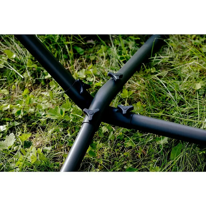Hängematte mit Gestell - Beige, Länge Liegefläche: 200 cm, Breite Liegefläche: 100 cm - Detailaufnahme