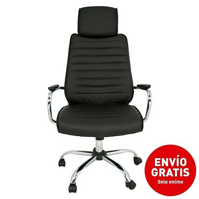 Silla de oficina Diana - Negro, Reposacabezas - Imagen de campaña