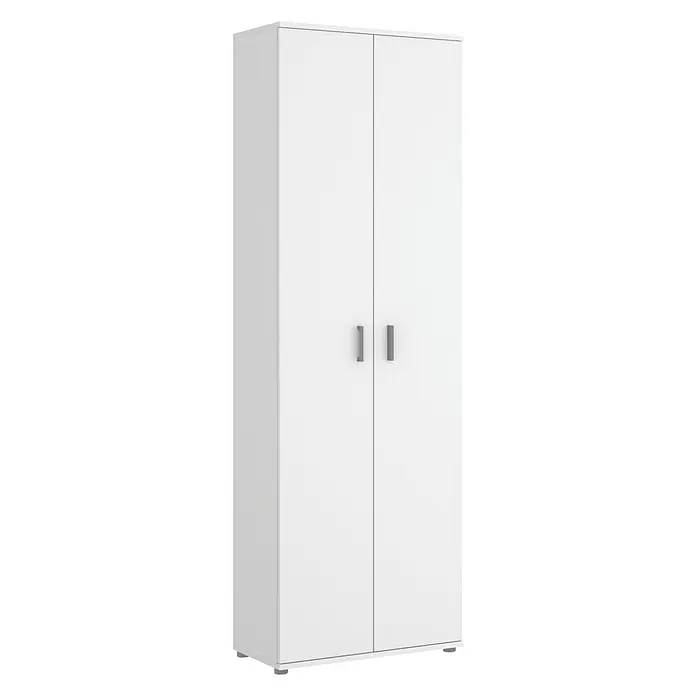 Armario multiuso Fit - L x An x Al: 35 x 61 x 190 cm, Número de baldas: 4 ud., Blanco