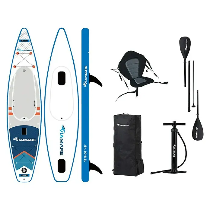 Viamare SUP-Board Kajak 350 - L x B x H: 350 x 94 x 20 cm, Nutzlast: 200 kg, Aufblasbar - Vorderansicht