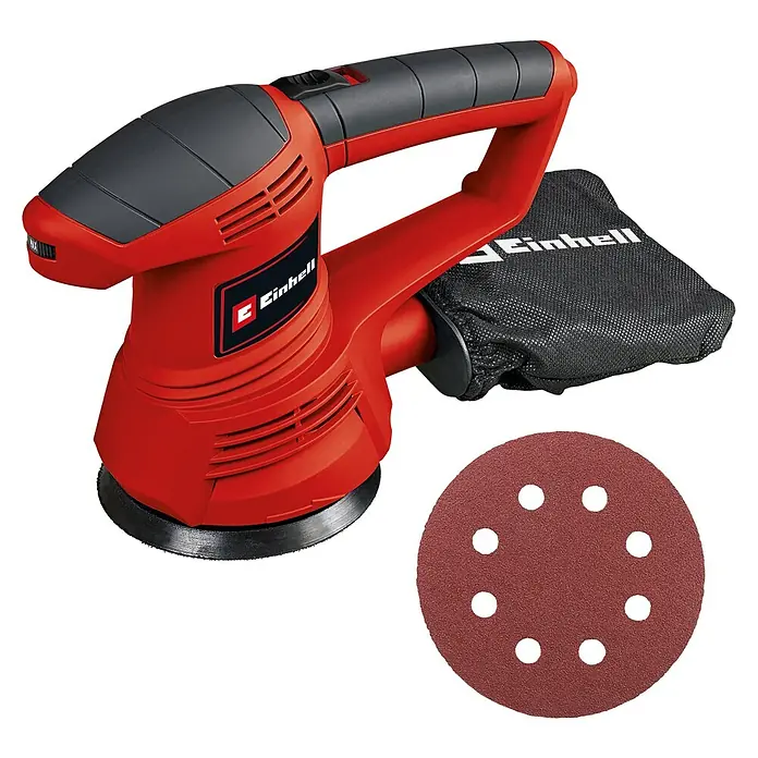 Einhell Exzenterschleifer TC-RS 38 E - 380 W, Durchmesser Schleifteller: 125 mm - Diagonale Ansicht
