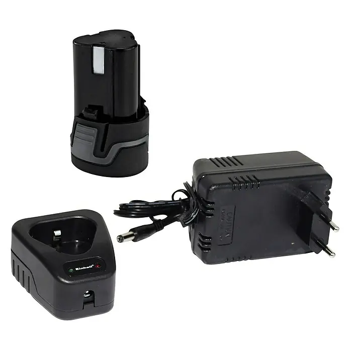 Einhell Akku-Bohrschrauber TH-CD 12-2 Li - 12 V, Li-Ionen, 1,3 Ah, 1 Akku, Leerlaufdrehzahl: 0 U/min - 1.300 U/min - Diagonale Ansicht