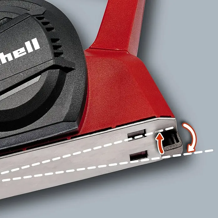 Einhell Elektrohobel TC-PL 750 - 750 W, Hobeltiefe: 0 mm - 2 mm, Leerlaufdrehzahl: 0 U/min - 17.000 U/min - Detailaufnahme