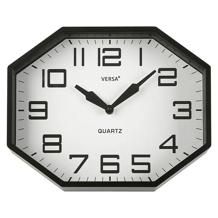 Reloj de pared Cocina - Negro/blanco, Diámetro: 32 cm
