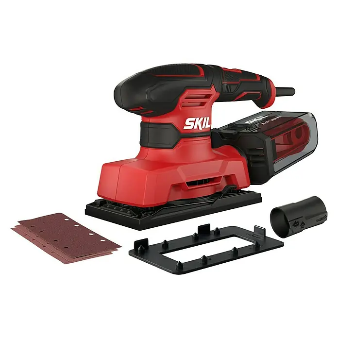 Skil Schwingschleifer 7362 AA - 280 W, Schwingzahl: 14.000 U/min - 26.000 U/min, Schleiffläche: 92 x 185 mm - Linke Seitenansicht