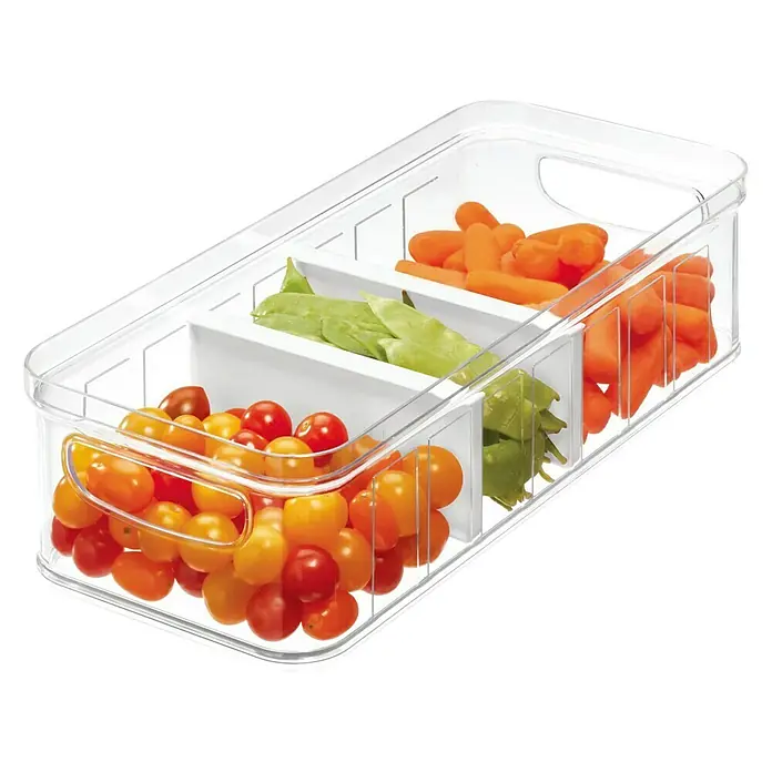 Organizador con 2 divisores ajustables Crisp - Transparente