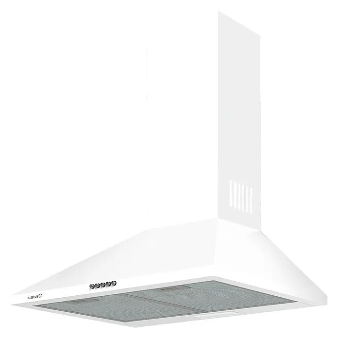 Cata Campana de pared V-6000 WH - Ancho: 60 cm, Potencia de aire máx.: 480 m³/h, Blanco - Vista angular
