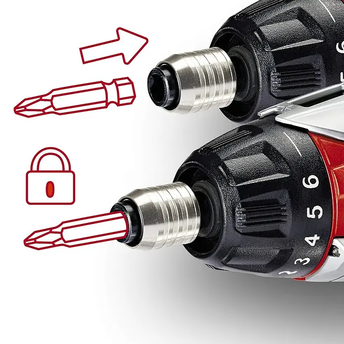 Einhell Akkuschrauber TE-SD 3,6 Li Kit - 3,6 V, 1 Akku, 1,5 Ah, Leerlaufdrehzahl: 0 U/min - 200 U/min - Detailaufnahme