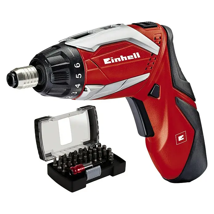 Einhell Akkuschrauber TE-SD 3,6 Li Kit - 3,6 V, 1 Akku, 1,5 Ah, Leerlaufdrehzahl: 0 U/min - 200 U/min - Diagonale Ansicht