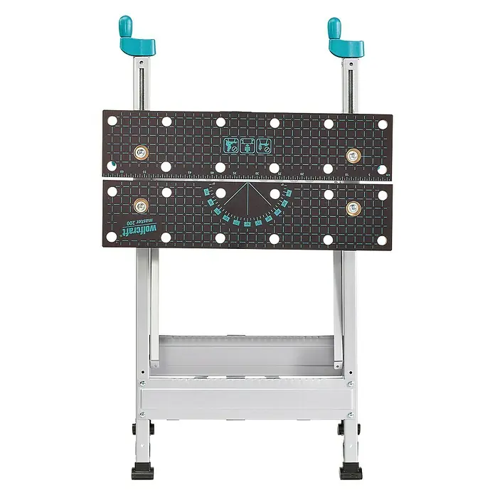Wolfcraft Master Spann- & Arbeitstisch Master 200 - Arbeitshöhe: 800 mm, Größe Arbeitstisch: 64,5 x 30 cm - Vorderansicht