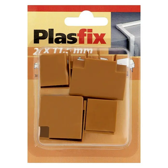 Inofix Plasfix Kit de accesorios para canaleta - Cerezo, An x Al: 2,1 x 1,15 cm, 7 ud.