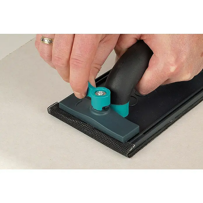 Wolfcraft Kézi csiszolókészlet - Felületek simítása, 5 részes, Papírméret: 280x115 mm - Használati példa