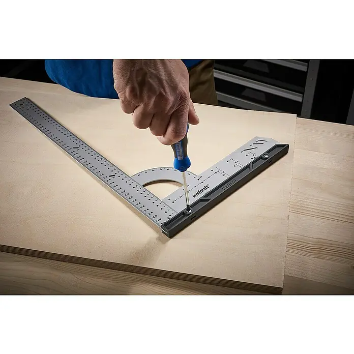 Wolfcraft Universalwinkel - 500 x 280 mm, 90 °, Wechselbarer Anschlag - Anwendungsbeispiel