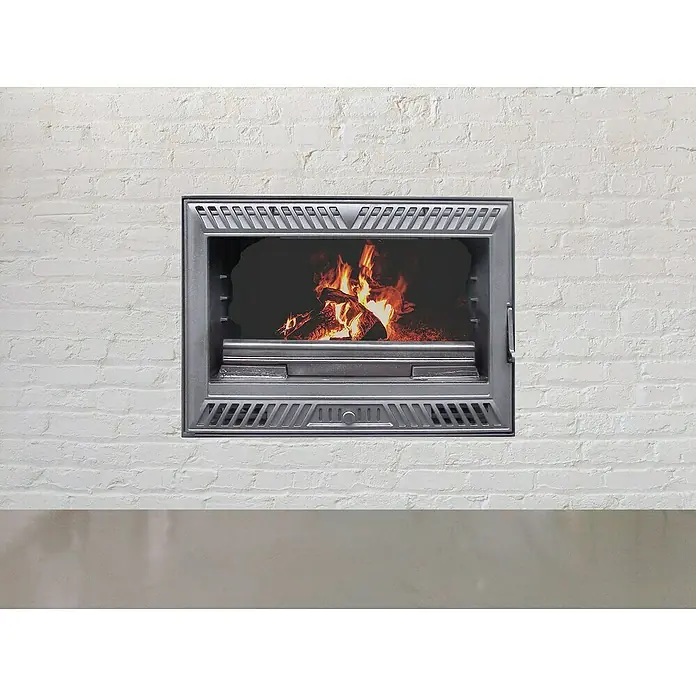 Insert Inuk Iron ventilado 70 - 8 kW, Volumen de calefacción: 150 m³, Antracita - Foto ambiente