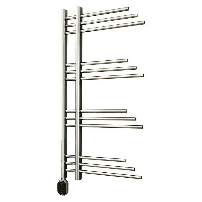 Rointe Radiador toallero eléctrico Ravel Oval - An x Al: 50 x 99,5 cm, 300 W, Cromo - Vista angular