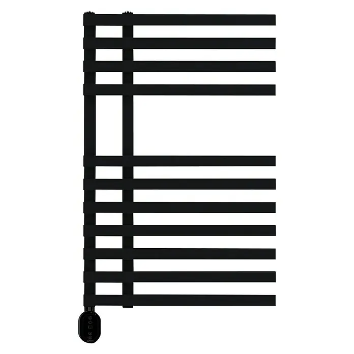 Rointe Radiador toallero Venezia Oval - An x Al: 50 x 87 cm, 300 W, Negro - Vista frontal