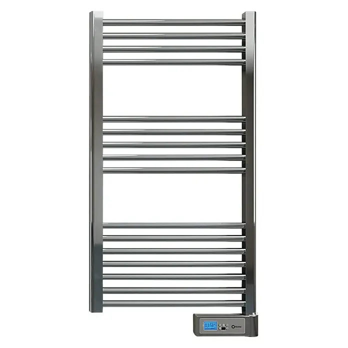 Rointe Radiador toallero eléctrico Giza LCD - 50 x 88 cm, 300 W, Cromo - Vista frontal