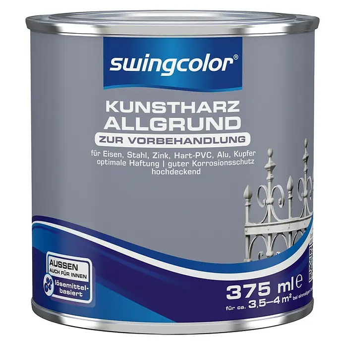 swingcolor Allgrund Kunstharz - Grau, 375 ml, Lösemittelbasiert - Vorderansicht