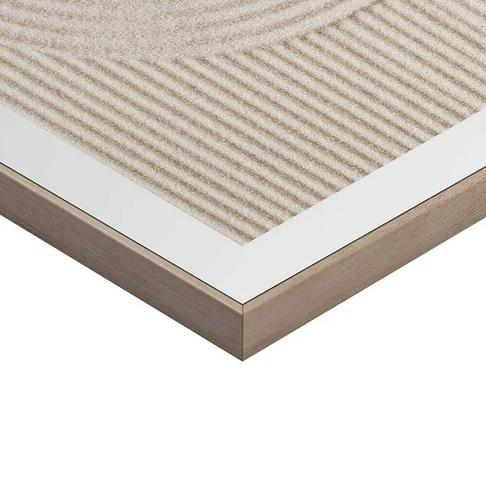 Bild Slim Frame Wood - Sandy Circles, B x H: 30 x 40 cm - Detailaufnahme