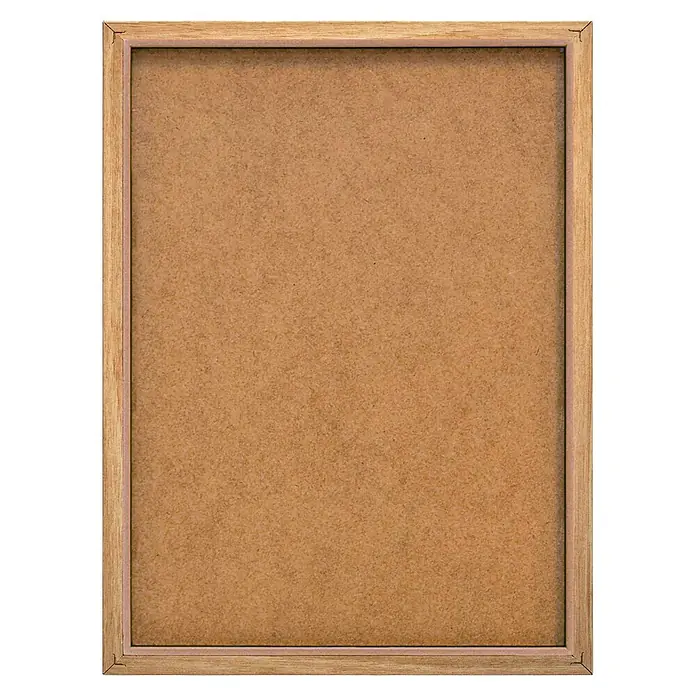 Bild Slim Frame Wood - Sandy Circles, B x H: 30 x 40 cm - Rückansicht