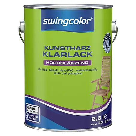 swingcolor  Klarlack Kunstharz für Außen