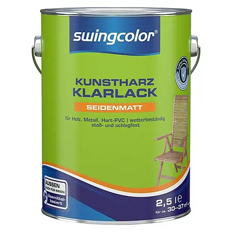 swingcolor  Klarlack Kunstharz für Außen