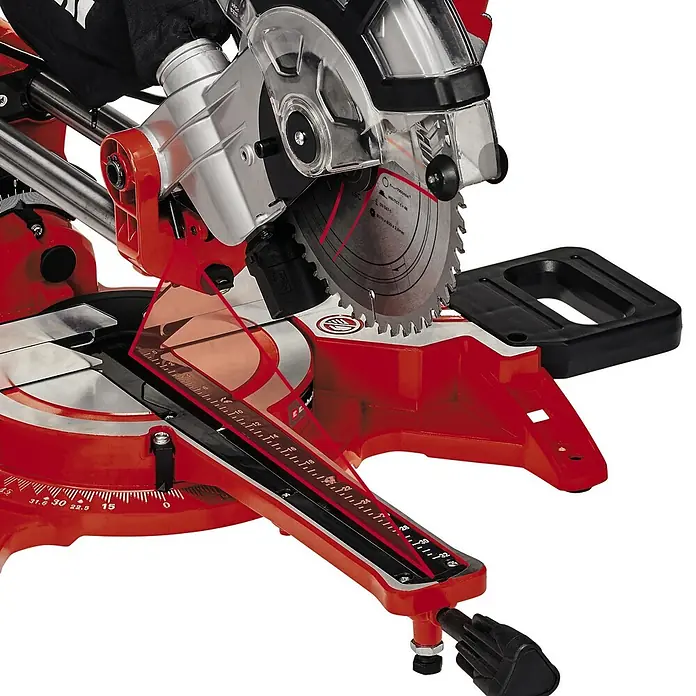 Einhell Preklopna kutna pila - 1.800 W, Promjer lista pile: 210 mm, Broj okretaja pri praznom hodu: 0 okr/min - 4.900 okr/min - Detaljan prikaz