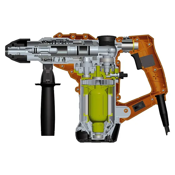 Toolson Bohrhammer Pro-BH 1600 - 1.600 W, Einzelschlagstärke: 4 J, Max. Schlagzahl: 3.900/min, Hammerwerk: Pneumatisch - Informationsansicht