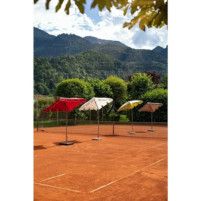 Sunfun Balkonschirm Messina II - Lichtgrau, 180 x 120 cm - Stimmungsaufnahme