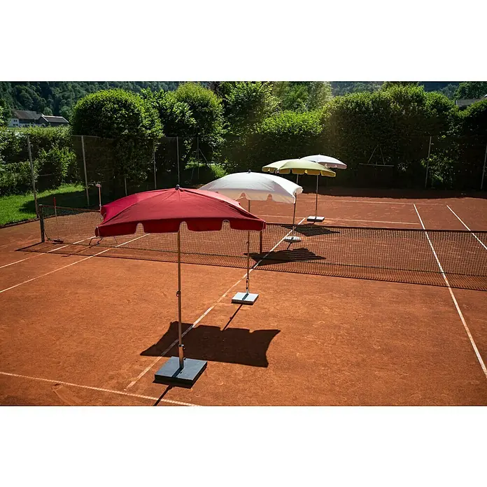 Sunfun Balkonschirm Messina II - Chili, 180 x 120 cm - Stimmungsaufnahme