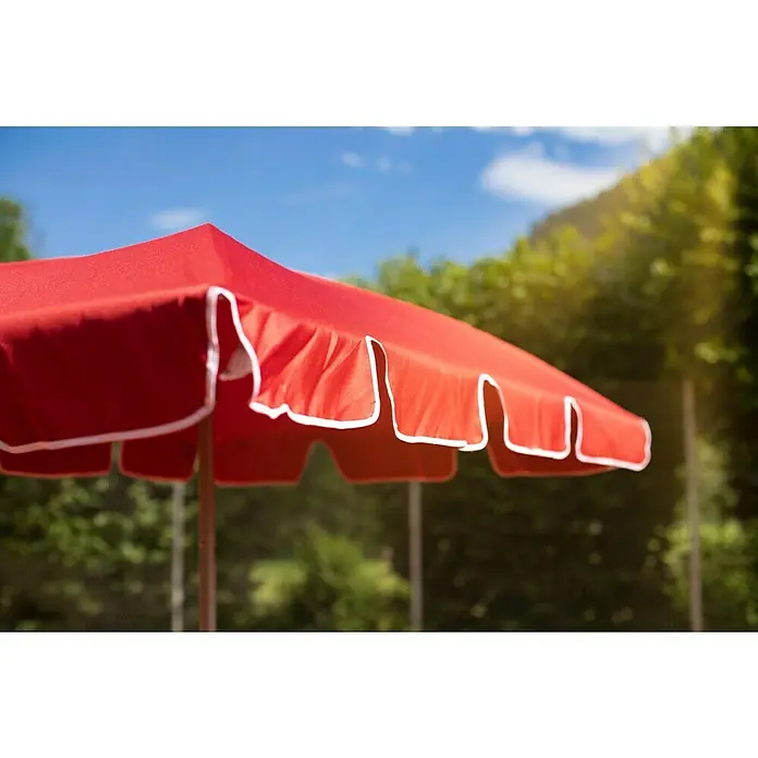 Sunfun Balkonschirm Messina II - Chili, 180 x 120 cm - Stimmungsaufnahme